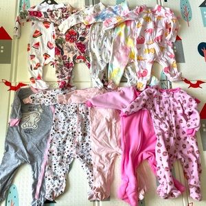 SOLD ‼️ Baby girl sleepers bundle !